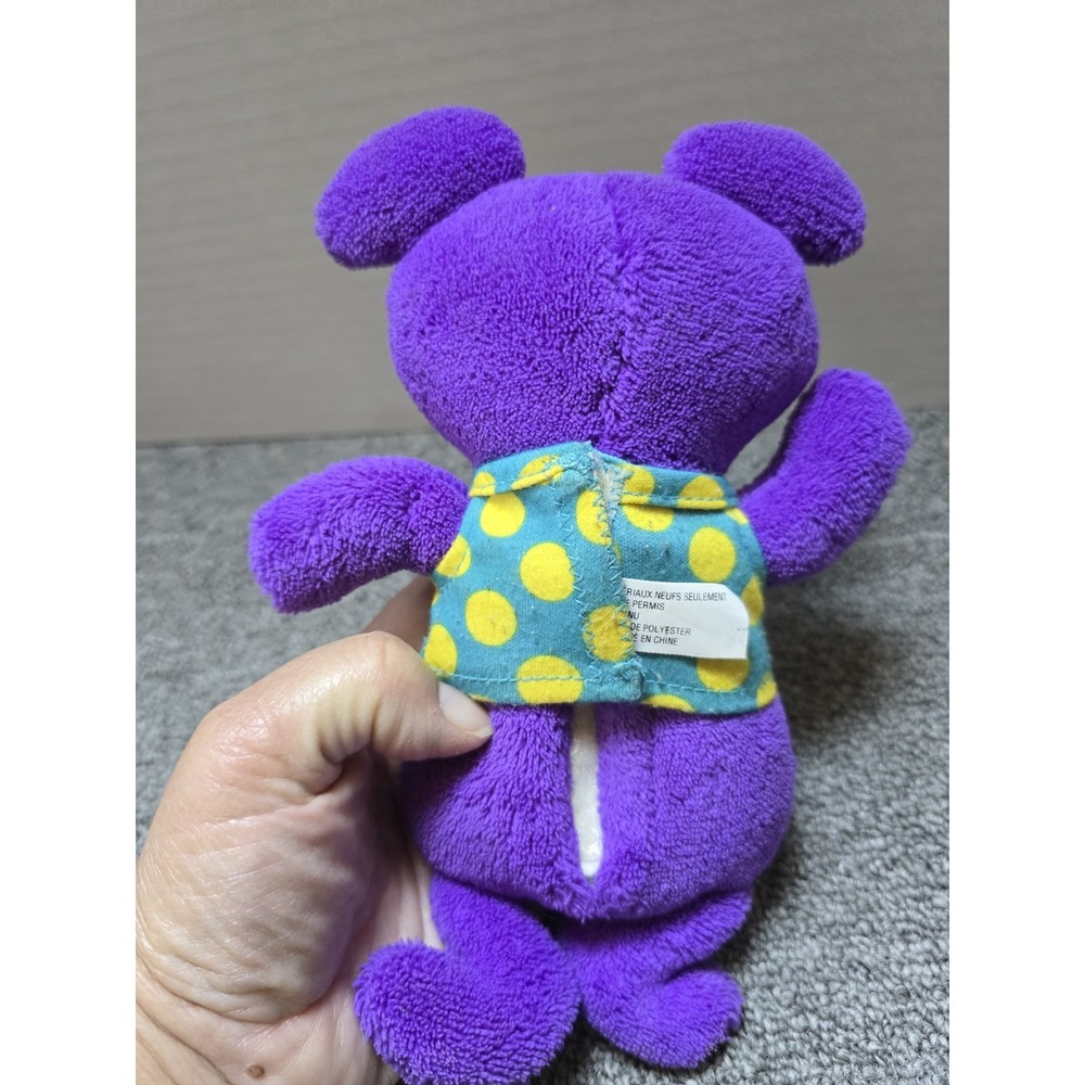 Sing A Ma Jigs Plush Purple Doll Blue Lips Polka Dot Shirt Sing A Ma Ling Tested - Picture 4 of 9